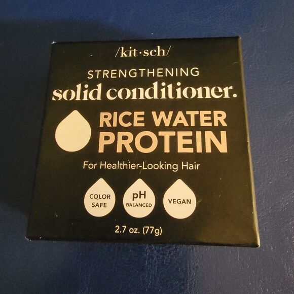 Kitsch Other - Kitsch Strengthening Solid Conditioner Bar • Rice Water Protein Vegan 2.7 Oz NEW